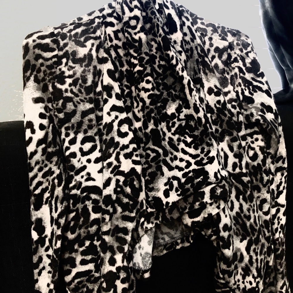 Animal print long sleeve shirt